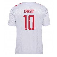 Camiseta Dinamarca Christian Eriksen #10 Visitante Equipación Eurocopa 2024 manga corta